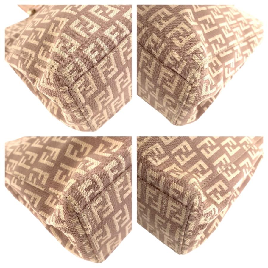 FENDI フェンディ ズッカ柄 ピンク サーモンピンク ゴールド金具 キャンバス/レザー 8BH132 トートバッグ ハンドバッグ 600600 | FENDI | 02