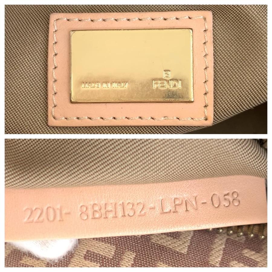 FENDI フェンディ ズッカ柄 ピンク サーモンピンク ゴールド金具 キャンバス/レザー 8BH132 トートバッグ ハンドバッグ 600600 | FENDI | 03