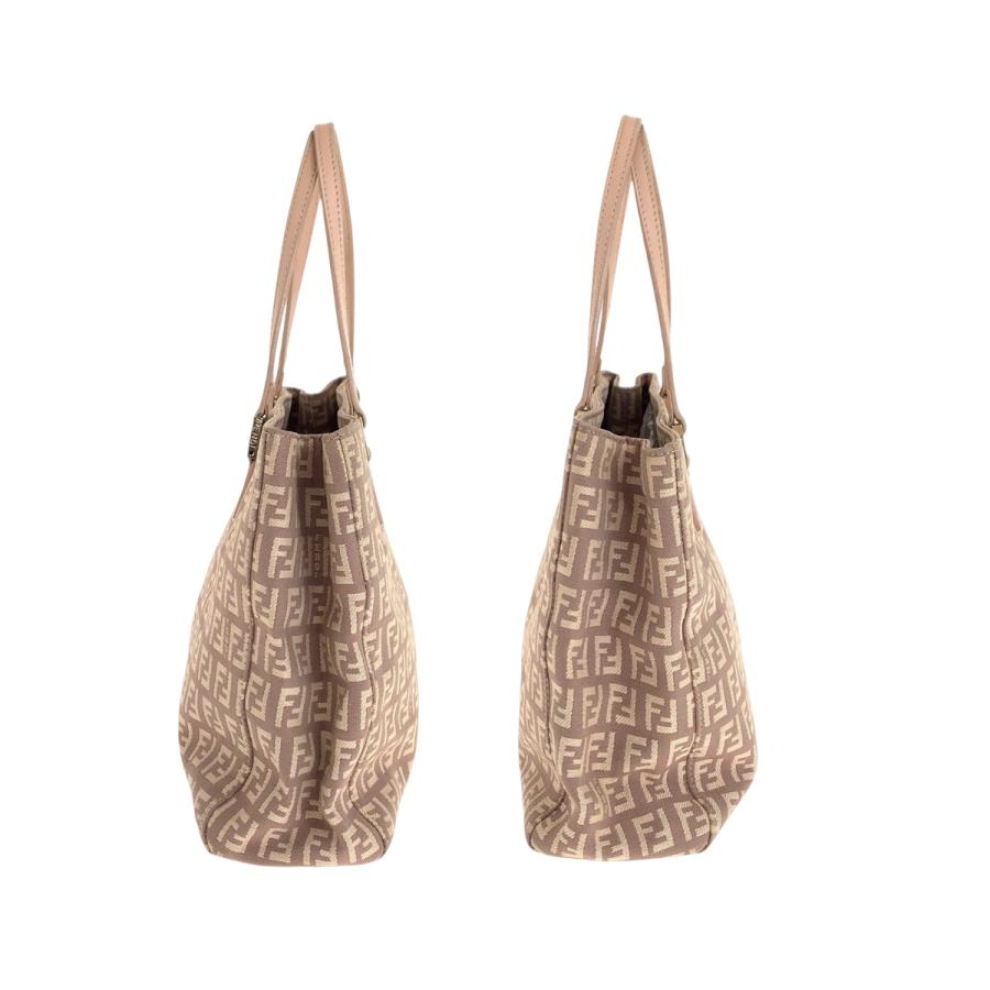 FENDI フェンディ ズッカ柄 ピンク サーモンピンク ゴールド金具 キャンバス/レザー 8BH132 トートバッグ ハンドバッグ 600600 | FENDI | 07
