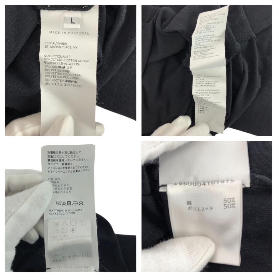 美品 1017 ALYX 9SM アリクス サイズL ブラック ホワイト コットン/ポリエステル 長袖Ｔシャツ タートルネック  メンズ 600607 |  | 06