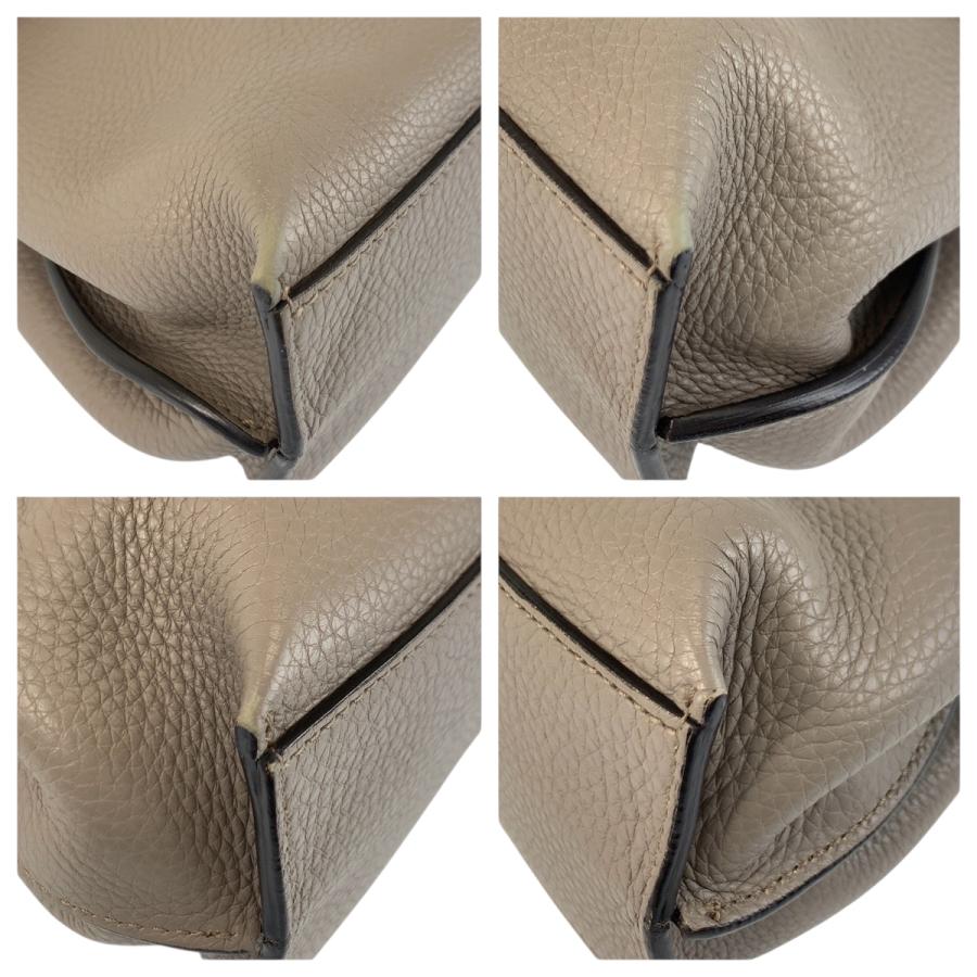 美品 GUCCI グッチ バンブー デイリー グレー シルバー金具 レザー 370831 ハンドバッグ ショルダーバッグ 2way レディース 600614_3