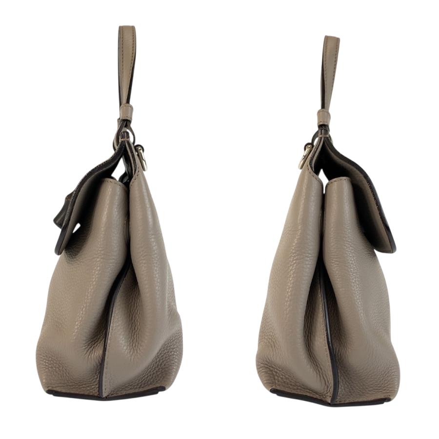 美品 GUCCI グッチ バンブー デイリー グレー シルバー金具 レザー 370831 ハンドバッグ ショルダーバッグ 2way レディース 600614_6