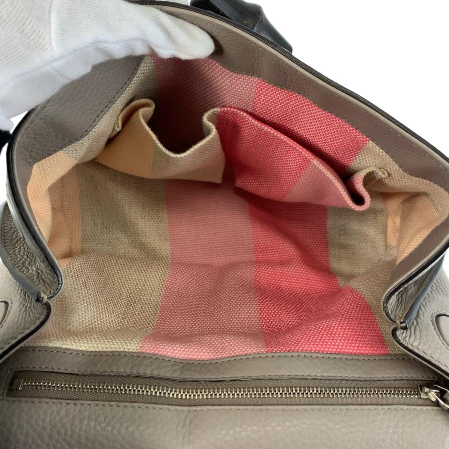 美品 GUCCI グッチ バンブー デイリー グレー シルバー金具 レザー 370831 ハンドバッグ ショルダーバッグ 2way レディース 600614_7