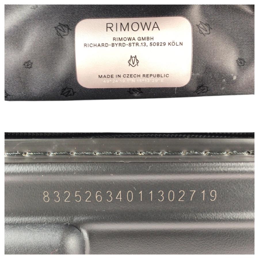 超美品 RIMOWA リモワ エッセンシャル キャビン S ブラック 黒 シルバー金具/ポリカーボネート 83252634 スーツケース メンズ 600627 | RIMOWA | 03