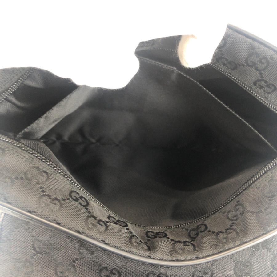 美品 GUCCI グッチ ブラック シルバー金具 GGキャンバス/レザー 28562 ショルダーバッグ メッセンジャーバッグ メンズ 600669 | GUCCI | 08