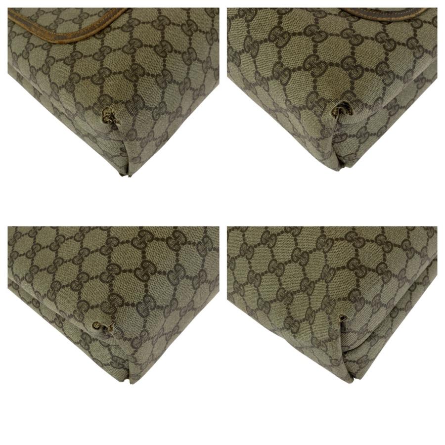 GUCCI グッチ ヴィンテージ オールドグッチ シェリーライン ベージュ  GGスプリームキャンバス/レザー 39 02 003 トートバッグ 600682 | GUCCI | 02