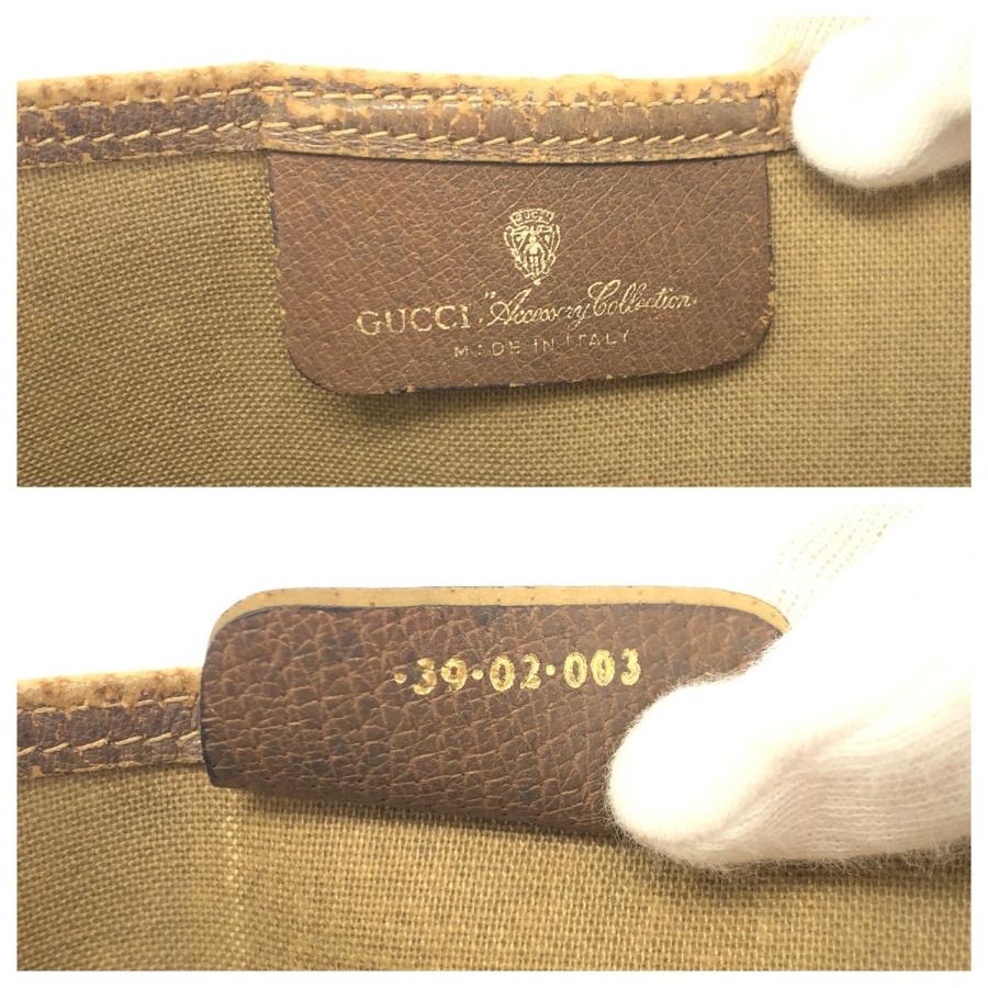 GUCCI グッチ ヴィンテージ オールドグッチ シェリーライン ベージュ  GGスプリームキャンバス/レザー 39 02 003 トートバッグ 600682 | GUCCI | 03