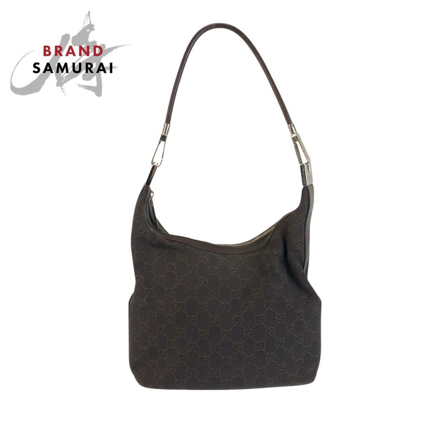 GUCCI（グッチ） ブラウン ダークブラウン シルバー金具 GGキャンバス 