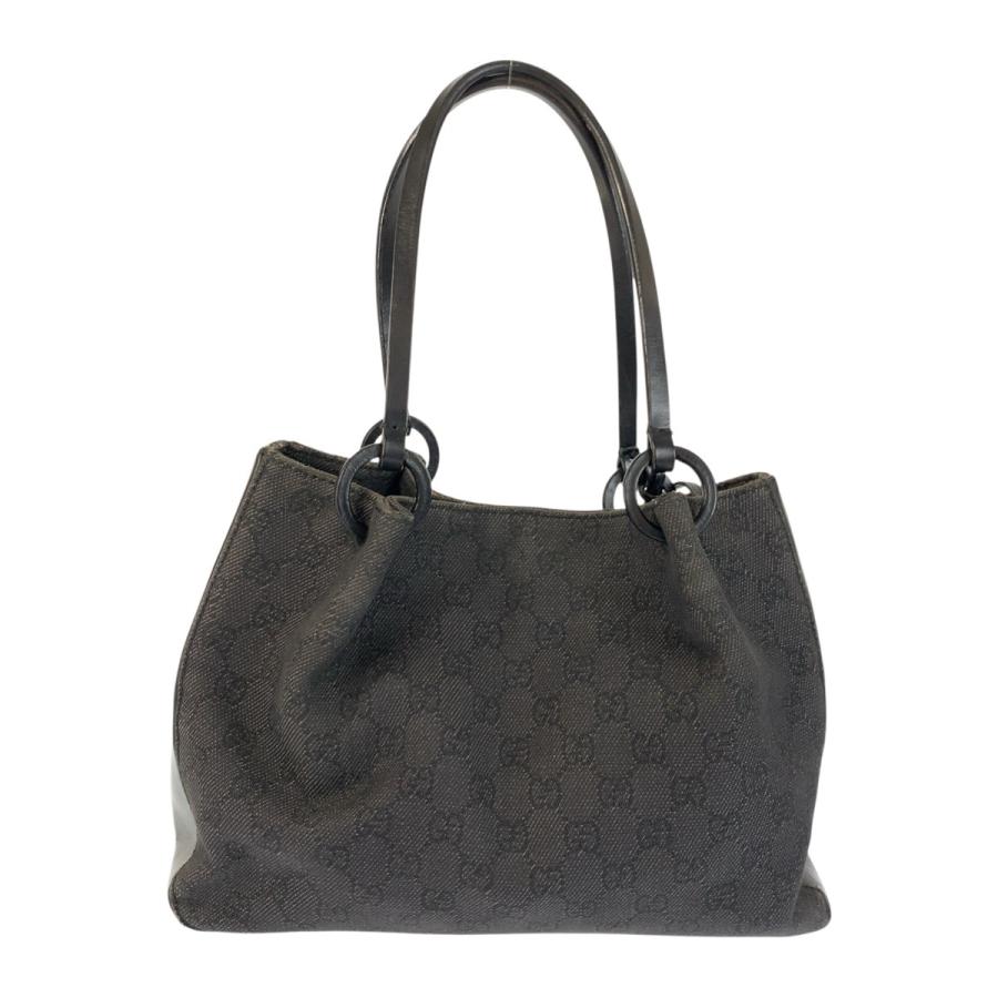 GUCCI グッチ ブラック 黒 シルバー金具 GGキャンバス/レザー 10919