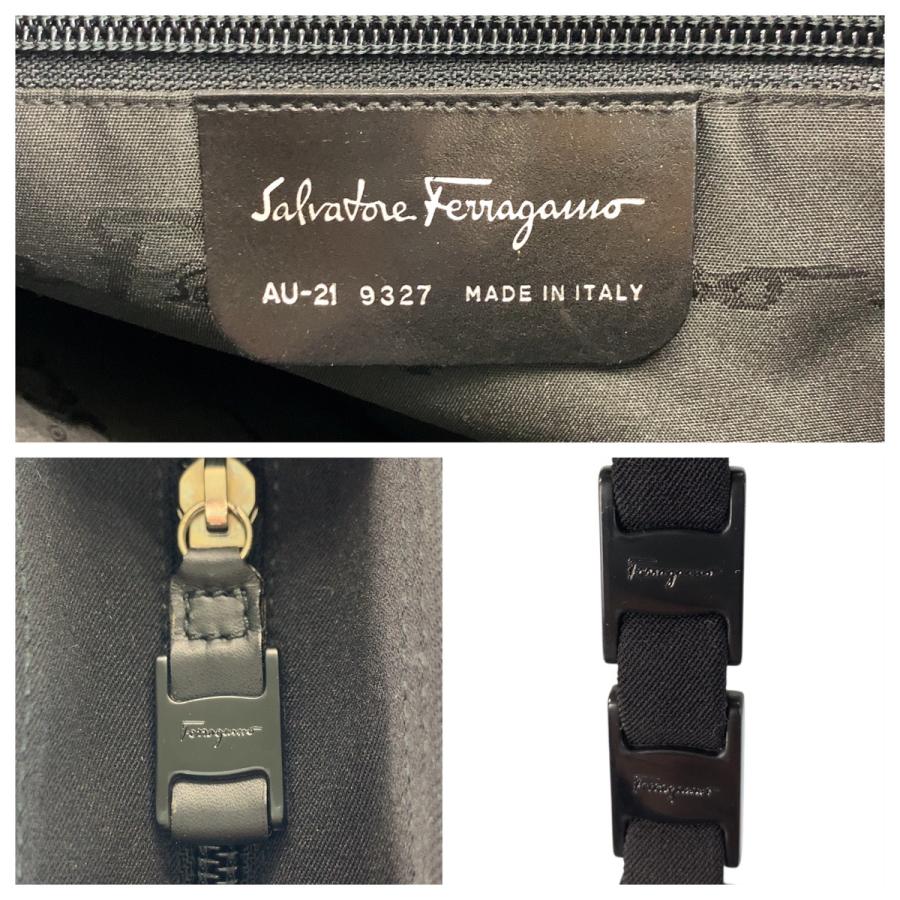 美品 Salvatore Ferragamo サルヴァトーレフェラガモ ヴァラ ブラック 黒 AU-21 9327 トートバッグ ショルダーバッグ レディース 600724 |  | 02