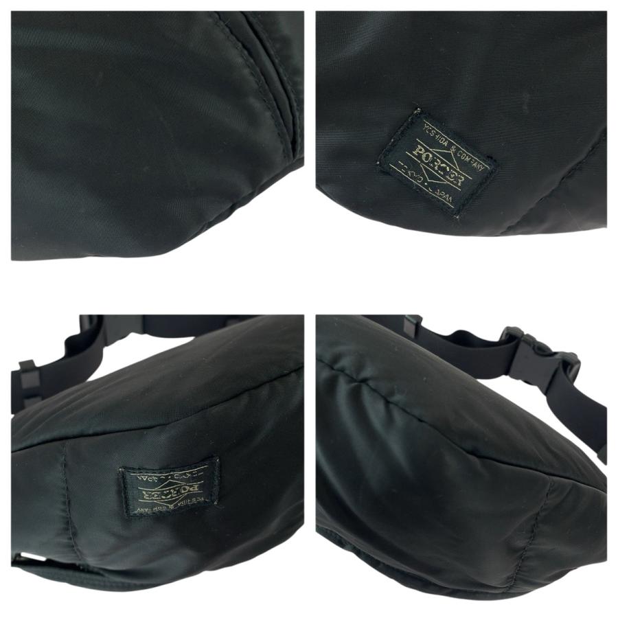 PORTER 美品 ポーター タンカー ブラック 黒 シルバー金具 ナイロン