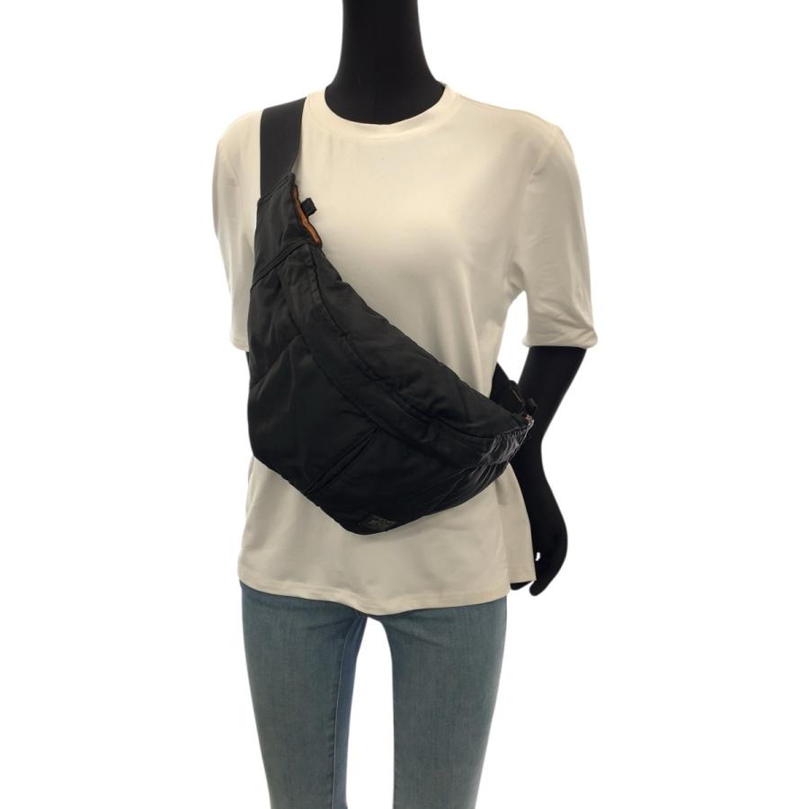 PORTER 美品 ポーター タンカー ブラック 黒 シルバー金具 ナイロン