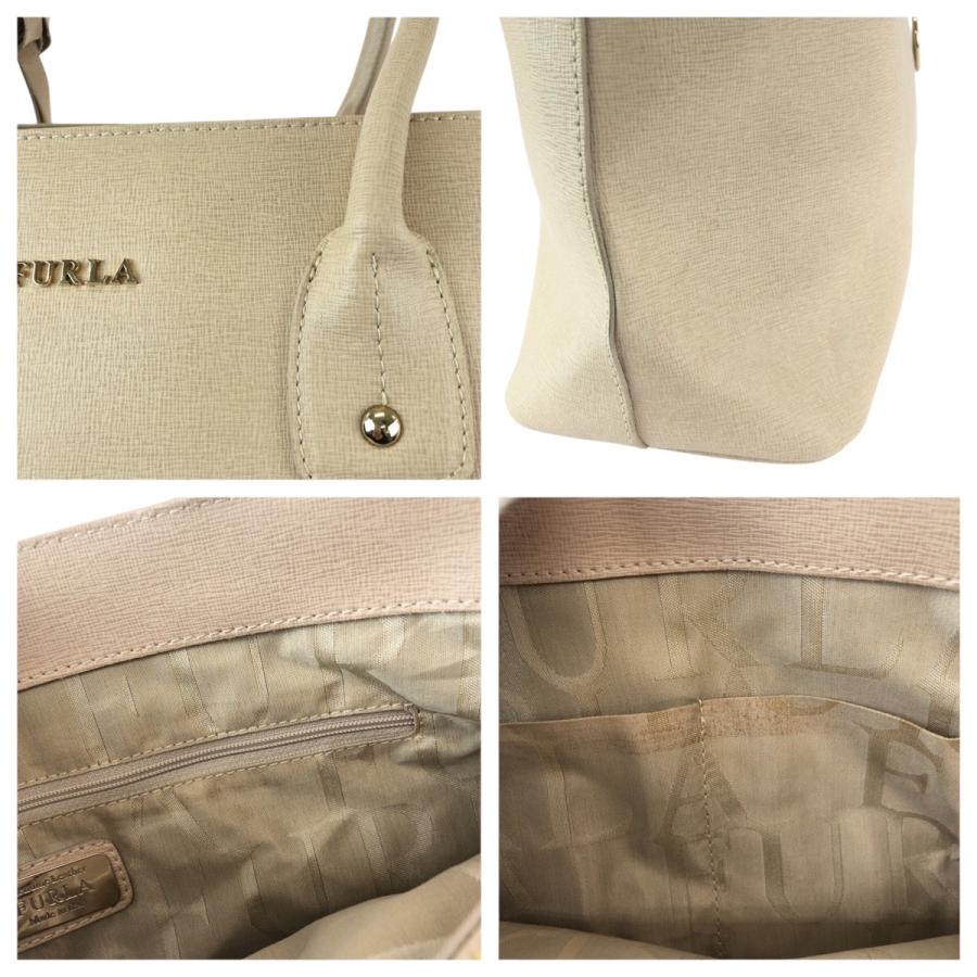 FURLA（フルラ） 美品 2way ベージュ ゴールド金具 レザー ショルダー