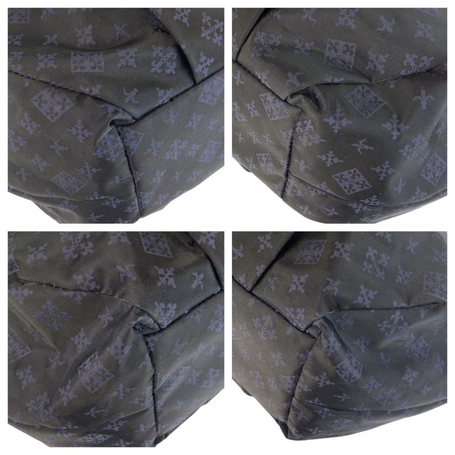 美品 russet ラシット ブラック 黒 ネイビー シルバー金具 ナイロン/レザー トートバッグ ショルダーバッグ レディース 600767 | russet | 03