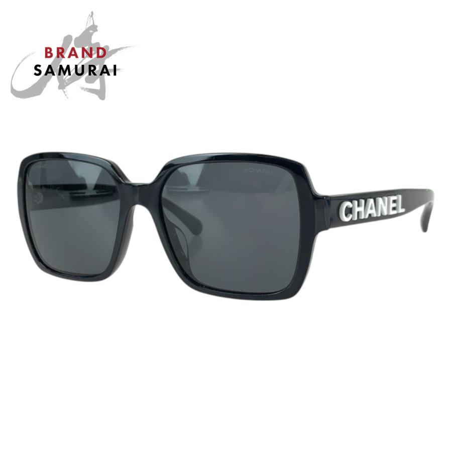 美品 CHANEL シャネル ロゴ ブラック 黒 プラスチック 5408-A c.1026/S4 56□17 140 3N サングラス レディース 600776 | CHANEL