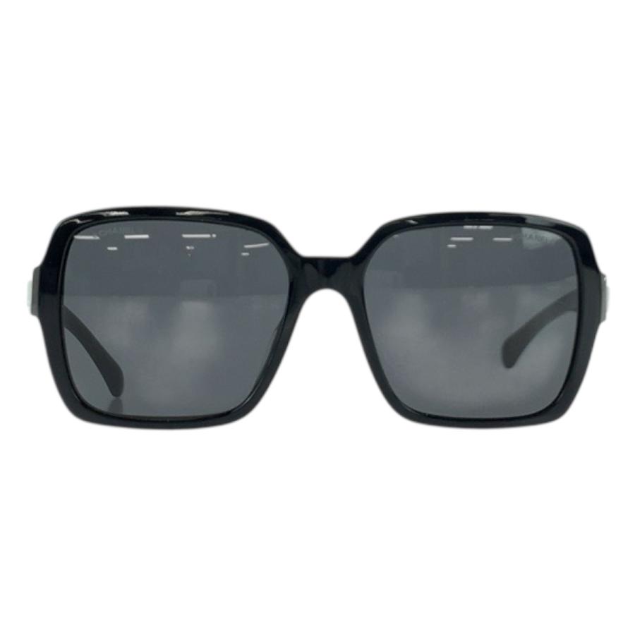 美品 CHANEL シャネル ロゴ ブラック 黒 プラスチック 5408-A c.1026/S4 56□17 140 3N サングラス レディース 600776 | CHANEL | 01