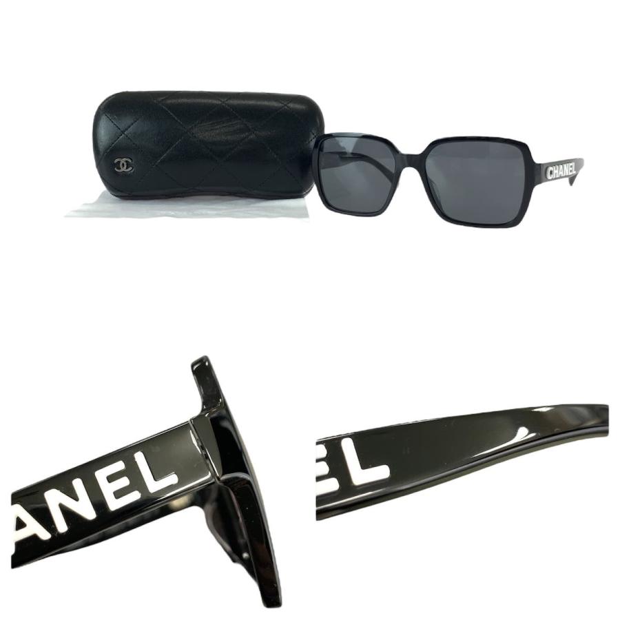 美品 CHANEL シャネル ロゴ ブラック 黒 プラスチック 5408-A c.1026/S4 56□17 140 3N サングラス レディース 600776 | CHANEL | 08