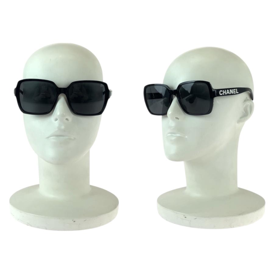 美品 CHANEL シャネル ロゴ ブラック 黒 プラスチック 5408-A c.1026/S4 56□17 140 3N サングラス レディース 600776 | CHANEL | 09