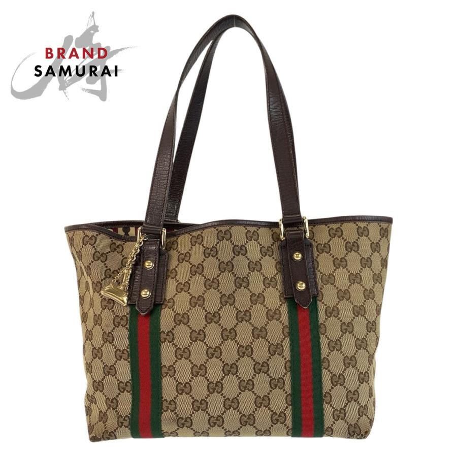 GUCCI グッチ シェリーライン ブラウン ベージュ ゴールド金具 GGキャンバス 137396 トートバッグ ショルダーバッグ レディース 600781 | GUCCI