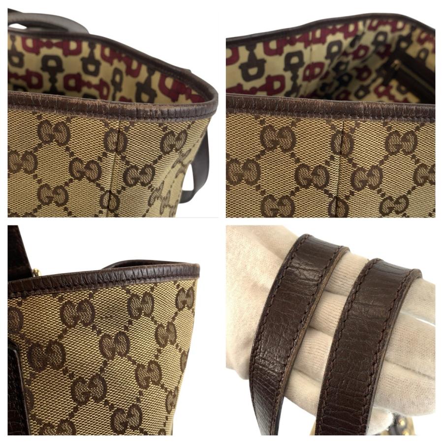 GUCCI グッチ シェリーライン ブラウン ベージュ ゴールド金具 GGキャンバス 137396 トートバッグ ショルダーバッグ レディース 600781 | GUCCI | 04