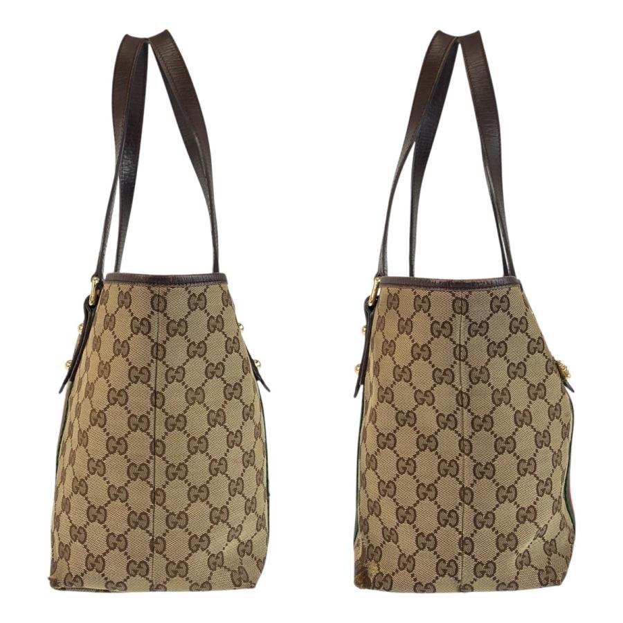 GUCCI グッチ シェリーライン ブラウン ベージュ ゴールド金具 GGキャンバス 137396 トートバッグ ショルダーバッグ レディース 600781 | GUCCI | 07