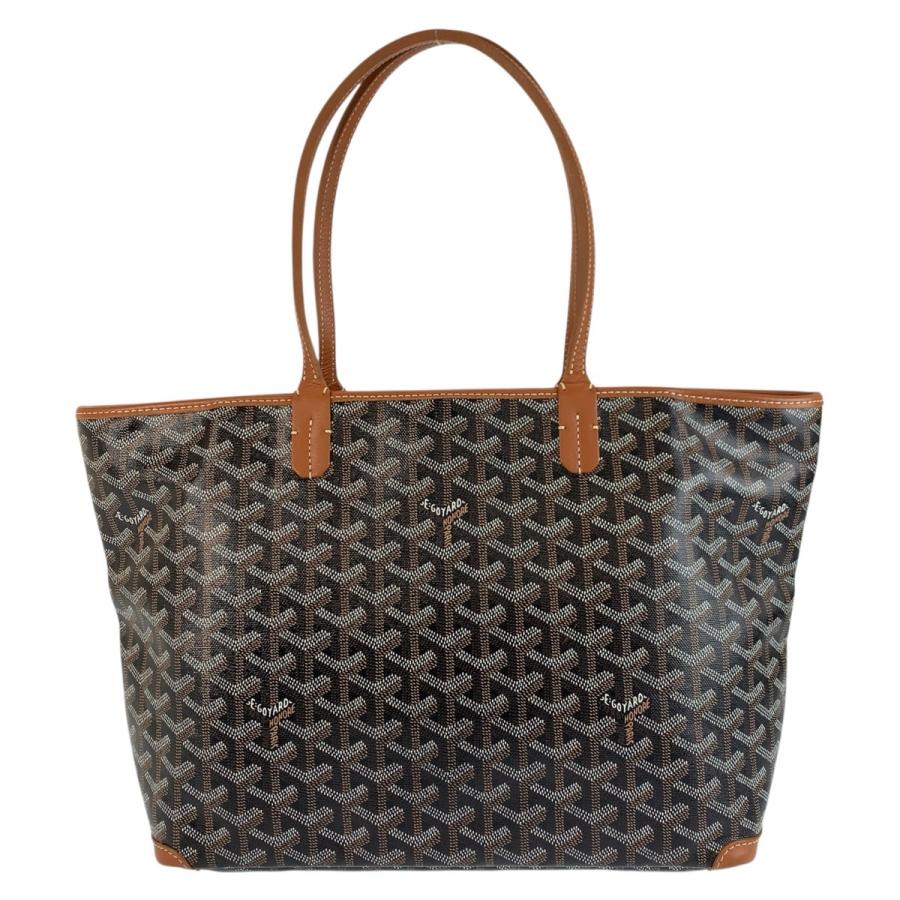 美品 GOYARD ゴヤール アルトワPM ブラック 黒 ブラウン PVC トートバッグ ショルダーバッグ レディース 600783 | GOYARD | 01