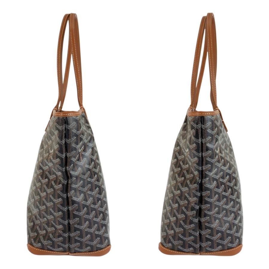 美品 GOYARD ゴヤール アルトワPM ブラック 黒 ブラウン PVC トートバッグ ショルダーバッグ レディース 600783 | GOYARD | 06