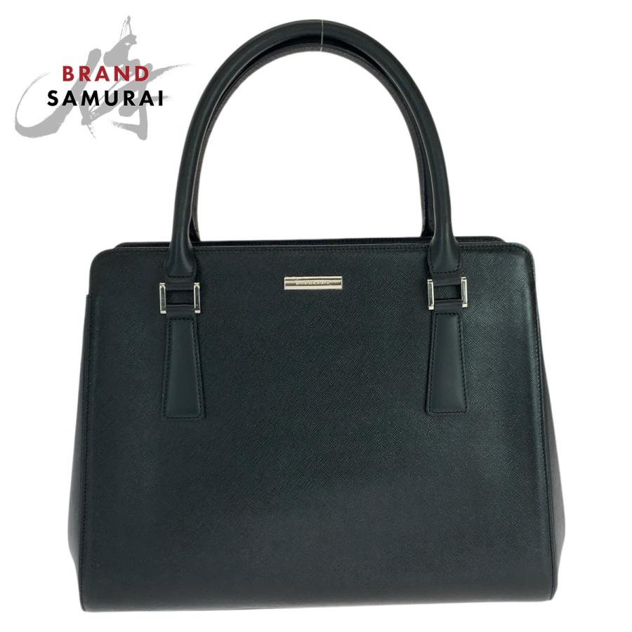 BURBERRY（バーバリー） 美品 チェック柄 ブラック 黒 シルバー金具