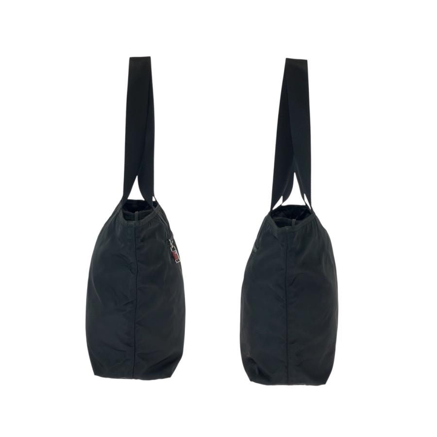 美品 PRADA プラダ テスート 三角ロゴプレート ブラック 黒 シルバー金具 ナイロン トートバッグ ショルダーバッグ レディース 600799 | PRADA | 07