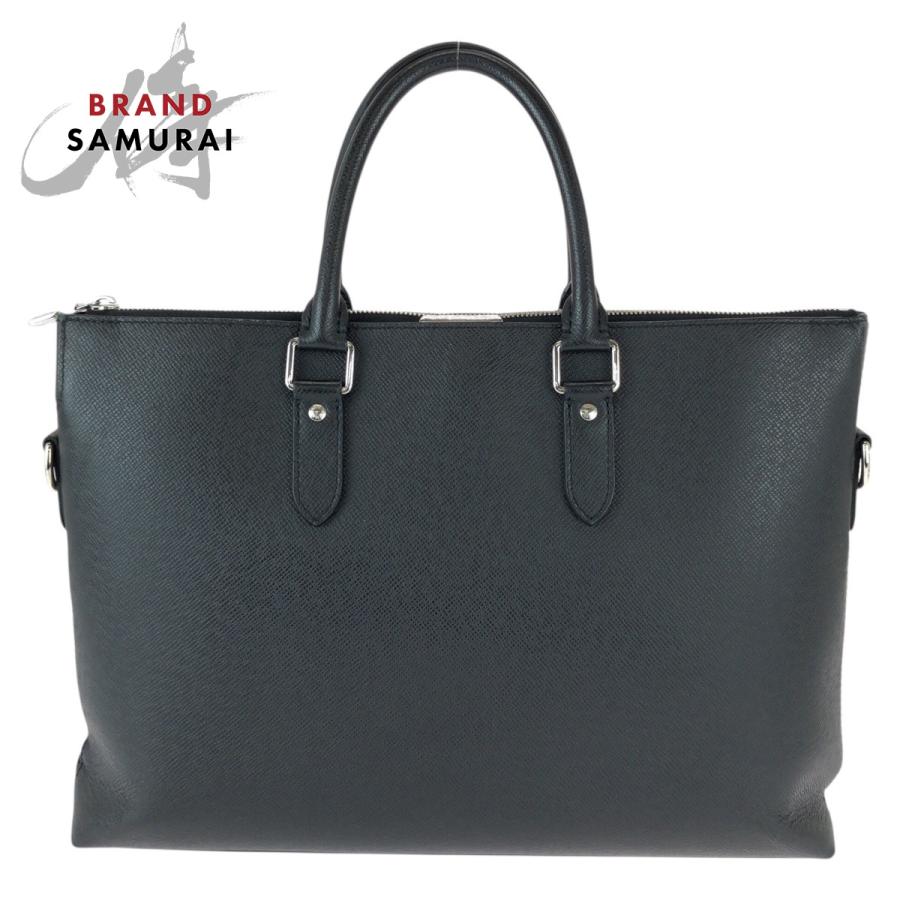 美品 LOUIS VUITTON ルイヴィトン タイガ アントン ブラック 黒 シルバー金具 レザー M33416 ビジネスバッグ ブリーフケース メンズ 600802 | LOUIS VUITTON