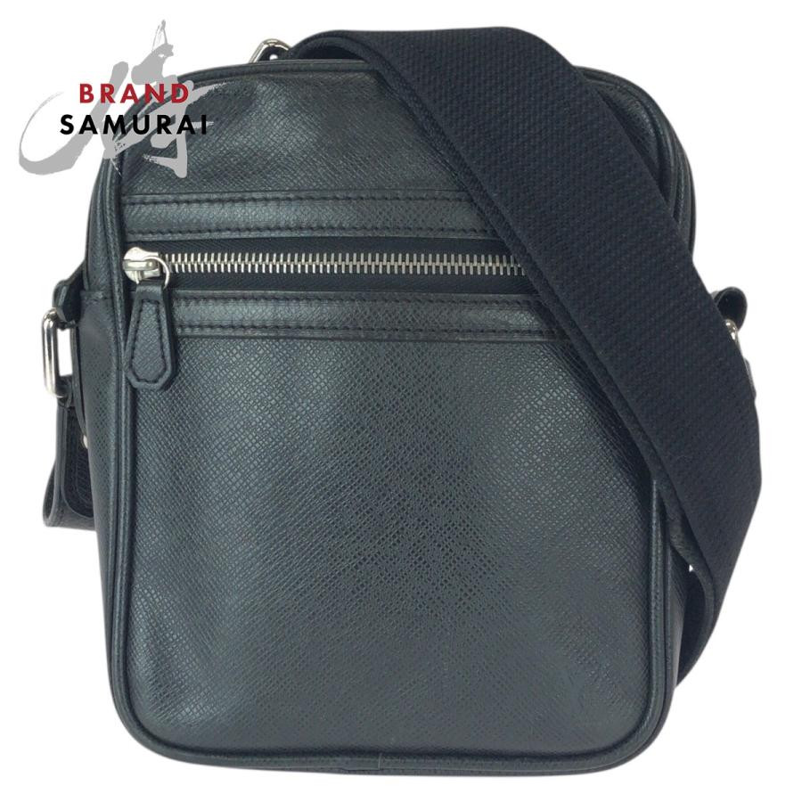 美品 LOUIS VUITTON ルイヴィトン タイガ ディミトリ ブラック 黒 シルバー金具 レザー M32462 ショルダーバッグ ポシェット メンズ 600804 | LOUIS VUITTON