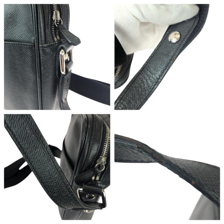 美品 LOUIS VUITTON ルイヴィトン タイガ ディミトリ ブラック 黒 シルバー金具 レザー M32462 ショルダーバッグ ポシェット メンズ 600804 | LOUIS VUITTON | 05