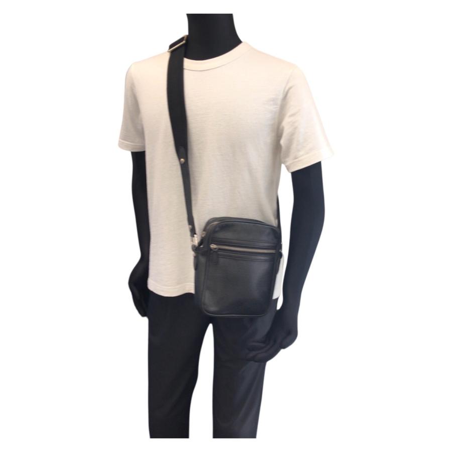 美品 LOUIS VUITTON ルイヴィトン タイガ ディミトリ ブラック 黒 シルバー金具 レザー M32462 ショルダーバッグ ポシェット メンズ 600804 | LOUIS VUITTON | 06