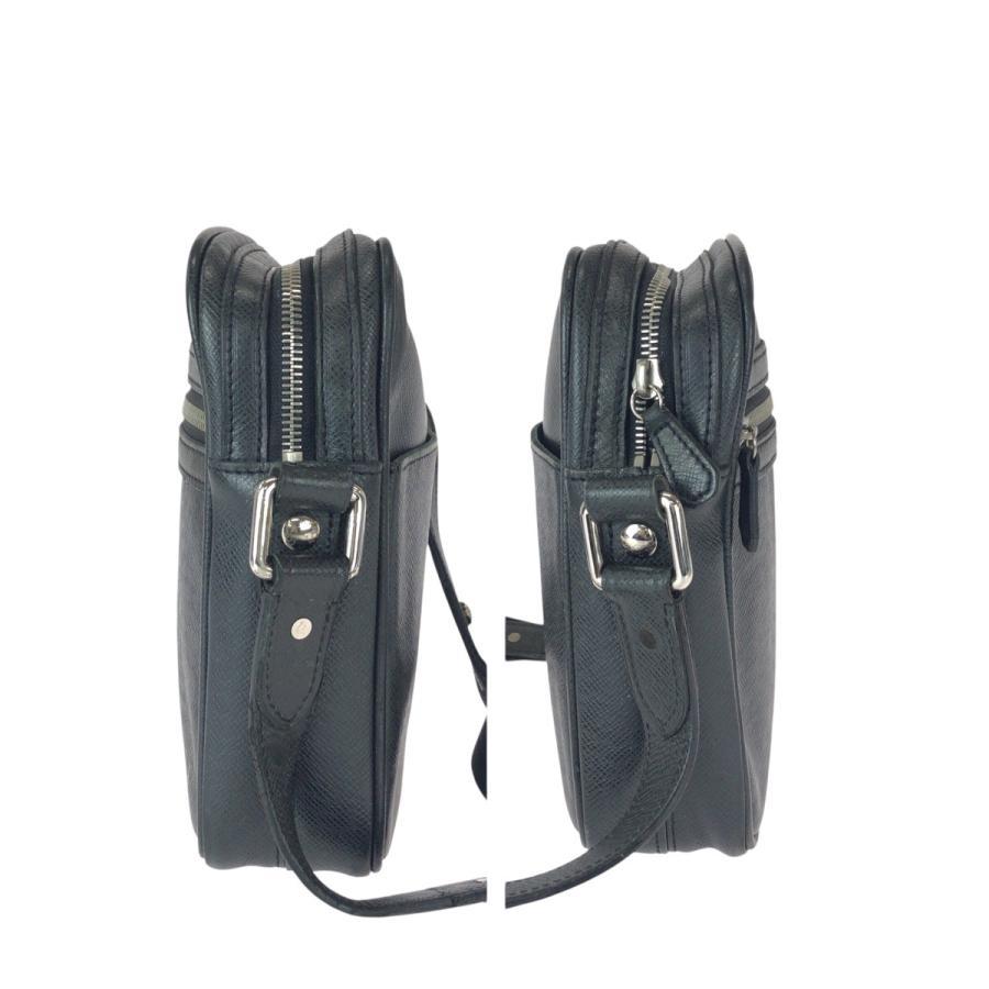 美品 LOUIS VUITTON ルイヴィトン タイガ ディミトリ ブラック 黒 シルバー金具 レザー M32462 ショルダーバッグ ポシェット メンズ 600804 | LOUIS VUITTON | 07