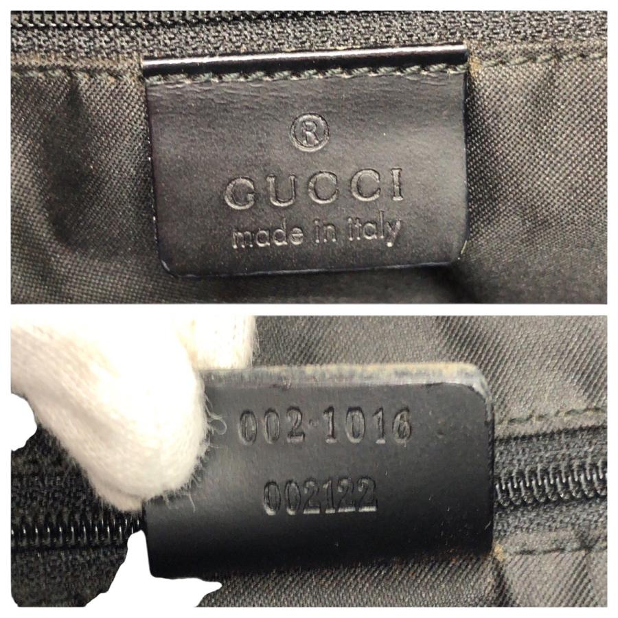 GUCCI グッチ バンブー GG柄 ブラック 黒 シルバー金具 ナイロン 002.1016 トートバッグ ハンドバッグ レディース 600806 | GUCCI | 03