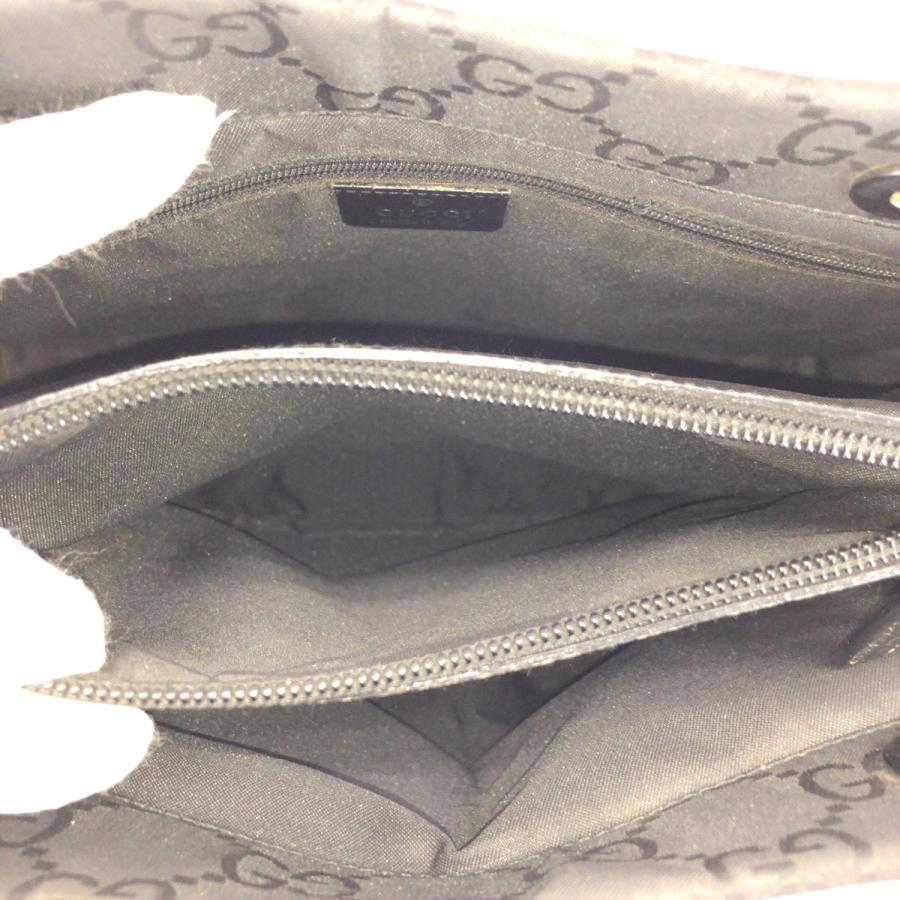 GUCCI（グッチ） バンブー GG柄 ブラック 黒 シルバー金具 ナイロン