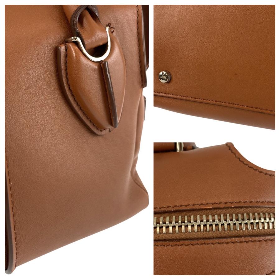美品 TOD'S トッズ Dバッグ Dスタイリング ブラウン シルバー金具