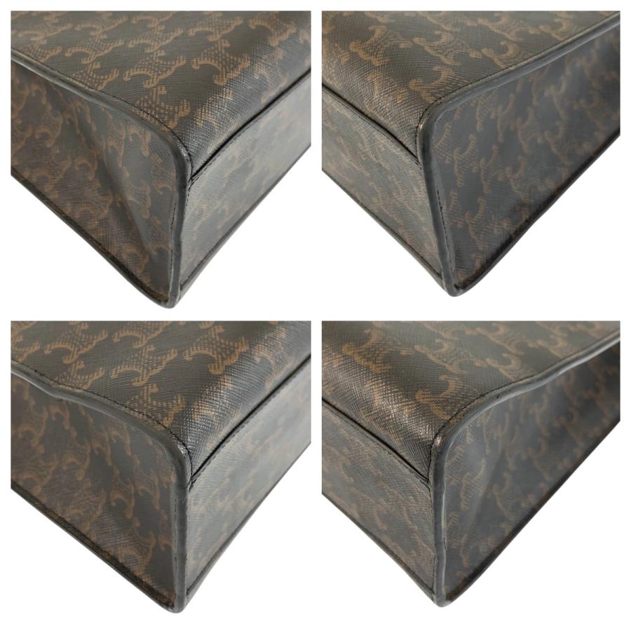 美品 CELINE セリーヌ トリオンフ ホリゾンタルカバ ブラック 黒 ブラウン トートバッグ ハンドバッグ ビジネスバッグ 600855 | CELINE | 03