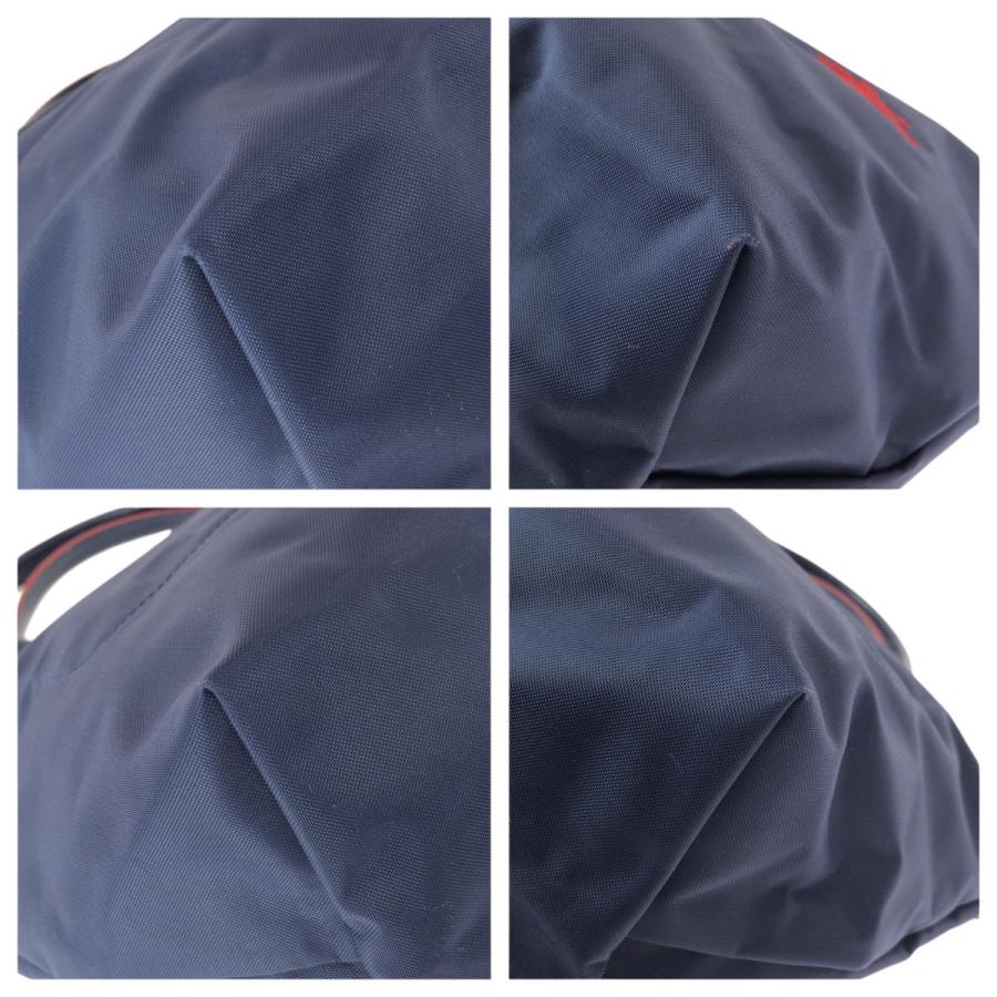 美品 Longchamp ロンシャン ル プリアージュ クラブ S ネイビー レッド シルバー金具 ナイロン/レザー トートバッグ ハンドバッグ 600876 | LONGCHAMP | 02