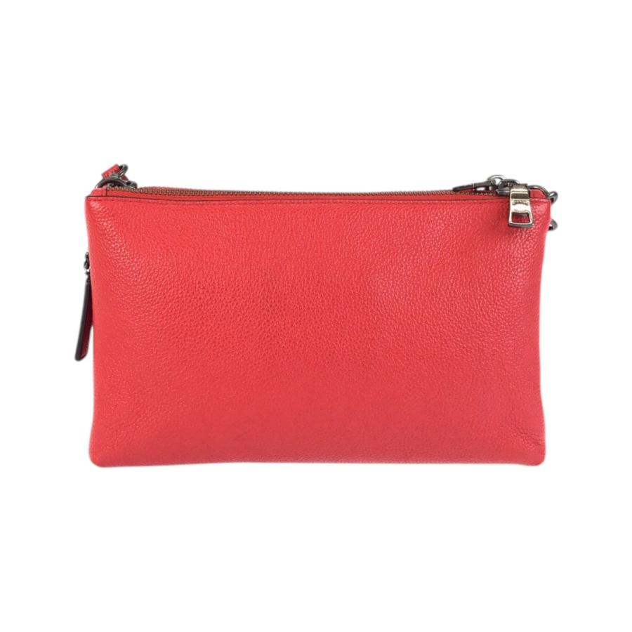 COACH（コーチ） レイラ レッド 赤 ガンメタ金具 レザー F38273