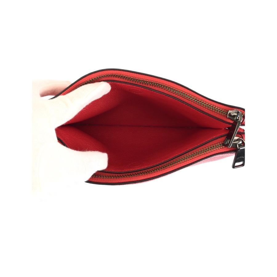 COACH（コーチ） レイラ レッド 赤 ガンメタ金具 レザー F38273