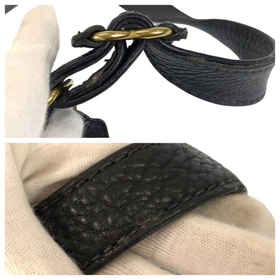 美品 COACH コーチ ヴィンテージ オールドコーチ ソノマコレクション ブラック 黒 ゴールド金具 レザー 4924 ショルダーバッグ 600892 | COACH | 04