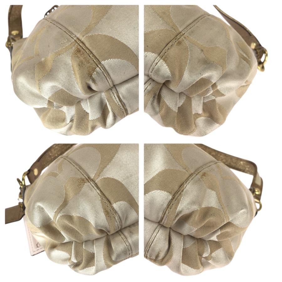 COACH コーチ ポピー シグネチャー 2way ベージュ ゴールド金具 キャンバス/レザー 15317 ショルダーバッグ ハンドバッグ 600897 | COACH | 02