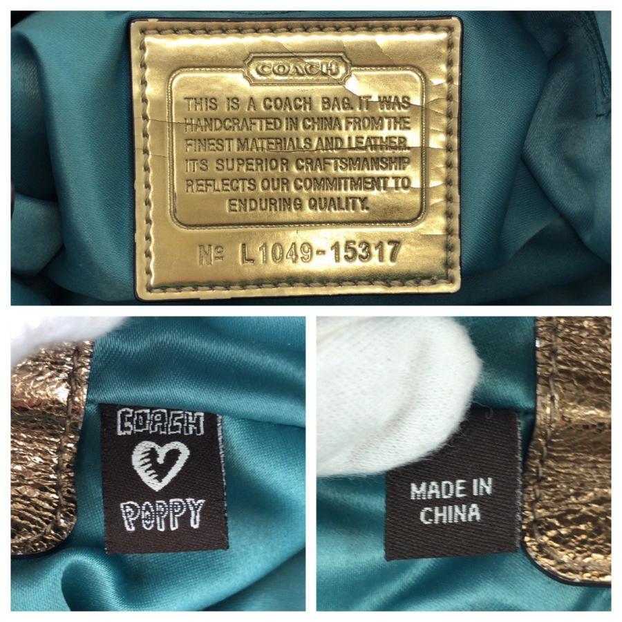 COACH コーチ ポピー シグネチャー 2way ベージュ ゴールド金具 キャンバス/レザー 15317 ショルダーバッグ ハンドバッグ 600897 | COACH | 03