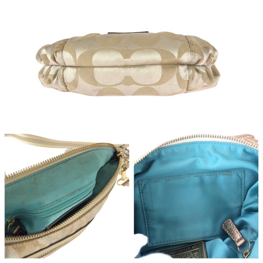 COACH コーチ ポピー シグネチャー 2way ベージュ ゴールド金具 キャンバス/レザー 15317 ショルダーバッグ ハンドバッグ 600897 | COACH | 09