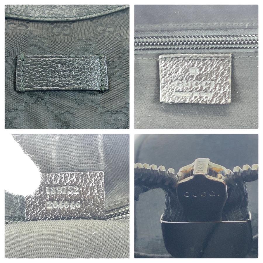 GUCCI グッチ ブラック 黒 シルバー金具 GGキャンバス/レザー 189752 斜め掛け ショルダーバッグ レディース 600906 | GUCCI | 03