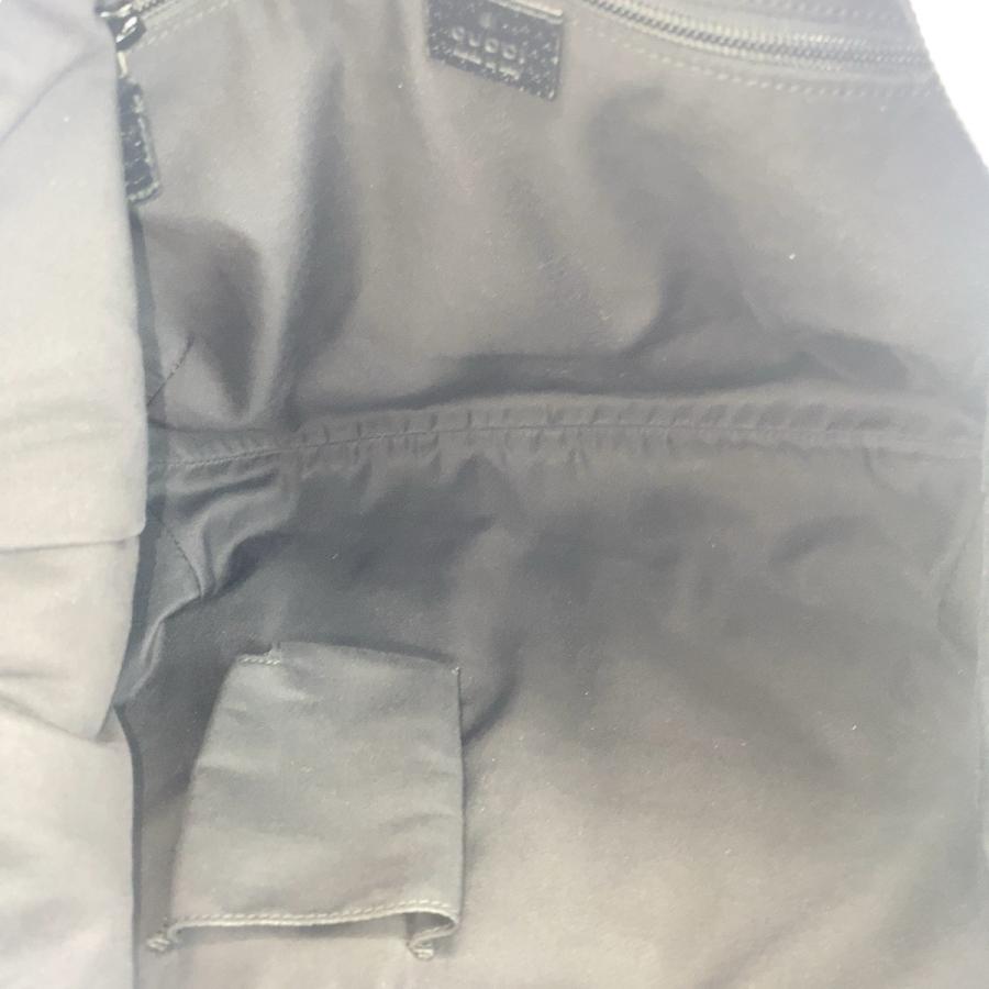 GUCCI グッチ ブラック 黒 シルバー金具 GGキャンバス/レザー 189752 斜め掛け ショルダーバッグ レディース 600906 | GUCCI | 07