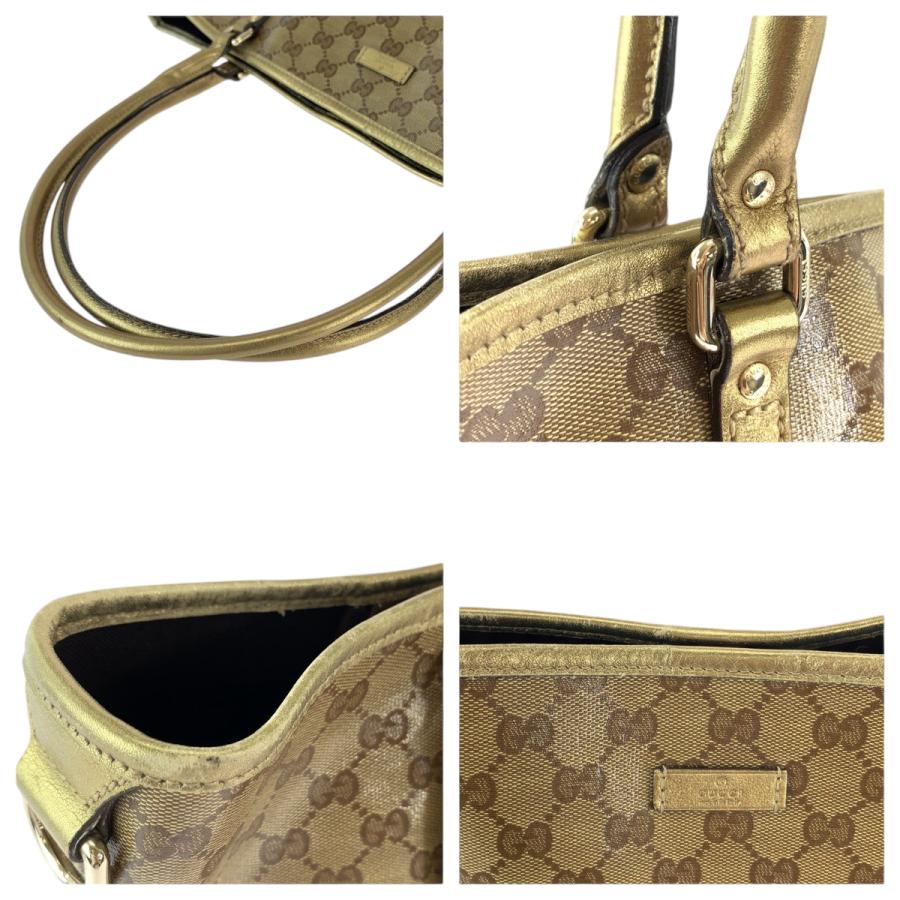 GUCCI グッチ GGクリスタル ブラウン ゴールド ゴールド金具 GGスプリームキャンバス 197953 トートバッグ ショルダーバッグ 600932 | GUCCI | 04