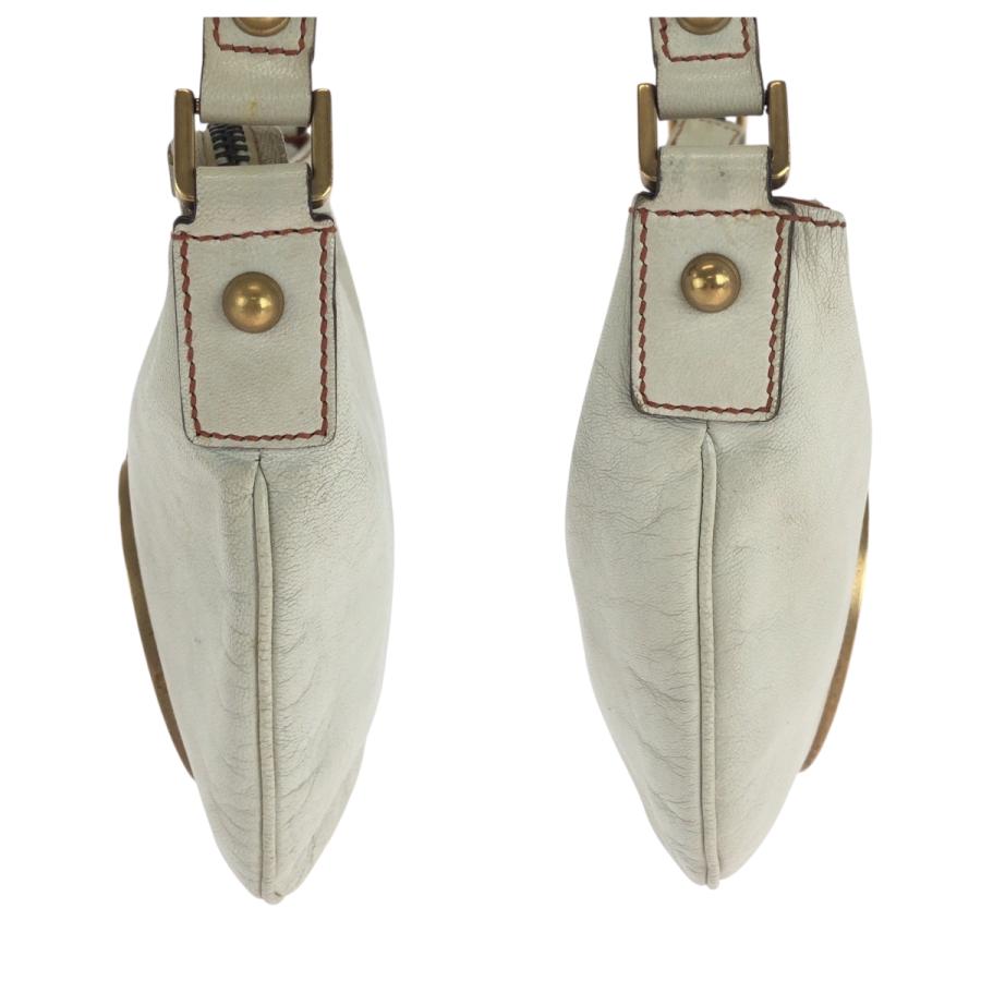 GUCCI グッチ ソーホー インターロッキング ホワイト ゴールド金具 レザー 121552 ホーボー ショルダーバッグ 肩掛け レディース 600938