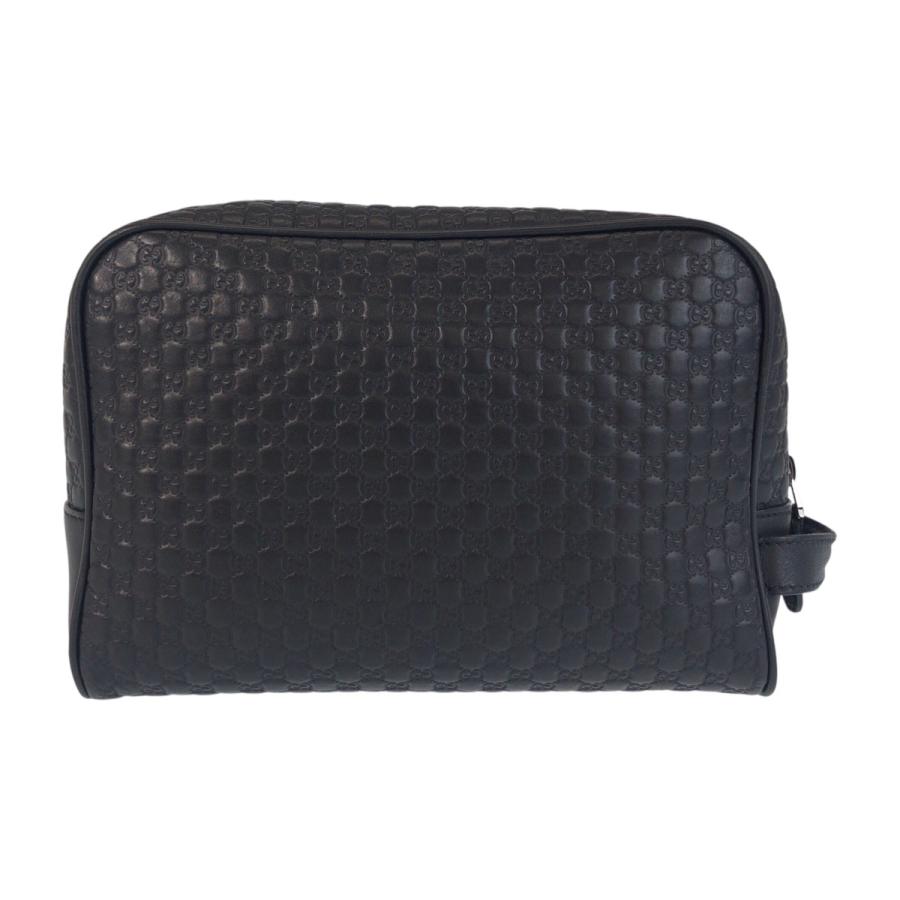 美品 GUCCI グッチ マイクログッチシマ ブラック 黒  レザー 419775 セカンドバッグ クラッチバッグ メンズ 600943 | GUCCI | 01
